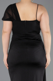 Robe Grande Taille Longue Noir ABU5827