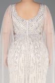 Robe De Soirée Grande Taille Longue Pierreux Beige ABU5752