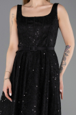 Tenue de Soirée Midi Dantelle Noir ABK2549