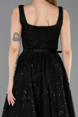 Tenue de Soirée Midi Dantelle Noir ABK2549