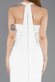 Robe de Cérémonie Midi Blanc ABK2551