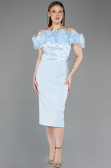 Robe de Cérémonie Midi Bleu clair ABK2553