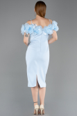 Robe de Cérémonie Midi Bleu clair ABK2553