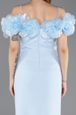 Robe de Cérémonie Midi Bleu clair ABK2553