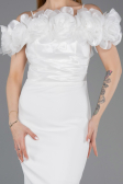 Robe de Cérémonie Midi Blanc ABK2553