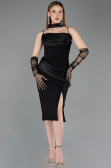 Robe de Cérémonie Midi Noir ABK2559