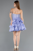 Robe De Soirée Courte Lilas ABK2560