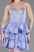 Robe De Soirée Courte Lilas ABK2560