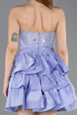 Robe De Soirée Courte Lilas ABK2560