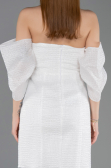 Robe de Cérémonie Courte Blanc ABK2563