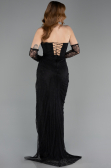 Robe de Soirée Longue Dantelle Noir ABU5770
