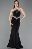 Robe Queue de Poisson Longue Noir ABU5866