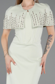 Robe de Soirée Longue Menthe ABU5889