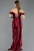 Robe De Soirée Longue Rouge Bordeaux ABU3611