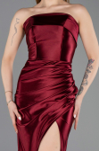 Robe De Soirée Longue Rouge Bordeaux ABU4944