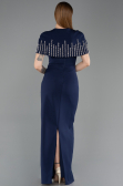 Robe de Soirée Longue Bleu Marine ABU5889