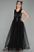 Robe De Soirée Enfants Longue Noir ABU2447