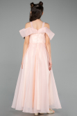 Robe de Soirée Enfants Longue Saumon ABU5903