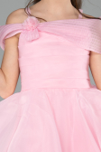Robe de Soirée Enfants Courte Rose ABK2566