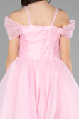 Robe de Soirée Enfants Courte Rose ABK2566