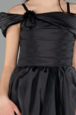 Robe de Soirée Enfants Courte Noir ABK2566