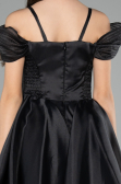 Robe de Soirée Enfants Courte Noir ABK2566