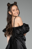 Robe de Soirée Enfants Longue Noir ABU5912