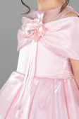 Robe de Mariage Pour Enfant Longue Satin Rose ABG172