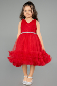 Robe de Soirée Enfants Courte Rouge ABK2567