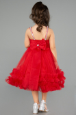 Robe de Soirée Enfants Courte Rouge ABK2567