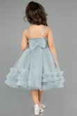 Robe de Soirée Enfants Courte Menthe ABK2567