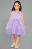 Robe de Soirée Enfants Courte Lilas ABK2569