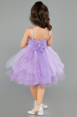 Robe de Soirée Enfants Courte Lilas ABK2569