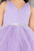 Robe de Soirée Enfants Courte Lilas ABK2569