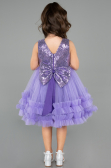 Robe de Soirée Enfants Courte Violet ABK2570