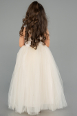 Robe De Soirée Enfants Longue Beige ABU3031
