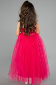Robe De Soirée Enfants Longue Fushia ABU3031
