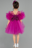 Robe de Soirée Enfants Courte Fushia ABK2572