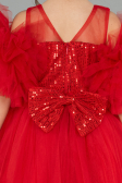 Robe de Soirée Enfants Courte Rouge ABK2572