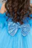 Robe de Soirée Enfants Courte Bleu ABK2572