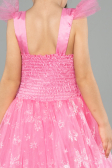 Robe de Soirée Enfants Longue Rose ABU5906