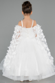 Robe de Mariage Pour Enfant Longue Blanc ABG179