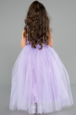 Robe De Soirée Enfants Longue Lilas ABU3031
