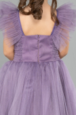 Robe de Soirée Enfants Longue Lavande ABU4239