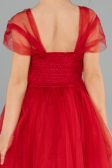 Robe de Soirée Enfants Longue Rouge ABU3566