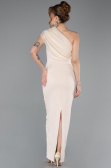Robe De Cérémonie Midi Beige ABK2337