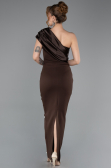 Robe De Cérémonie Midi Brun ABK2337