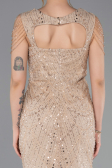 Robe de Soirée Longue Perlé Or ABU5914
