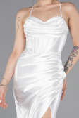 Robe De Soirée Longue Blanc ABU3247