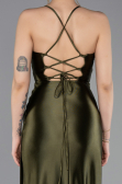 Robe De Soirée Longue Kaki Foncé ABU3247